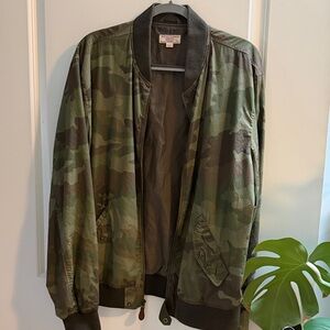 Men's Camouflage Bomber Jacket